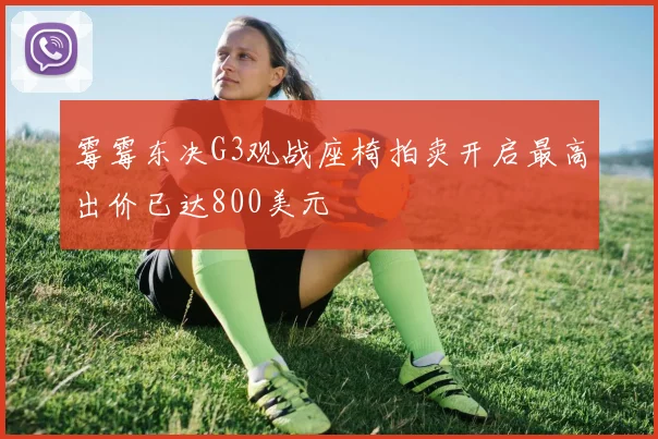 霉霉东决G3观战座椅拍卖开启最高出价已达800美元